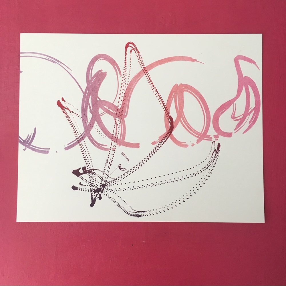 Flowing Butterfly Abstract Wall Art